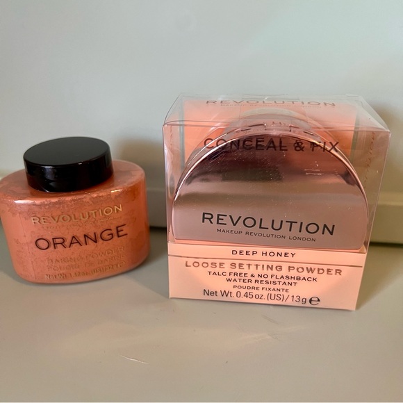 Makeup Revolution Deep Honey Setting Powder & Bronzing Powder - Picture 1 of 3